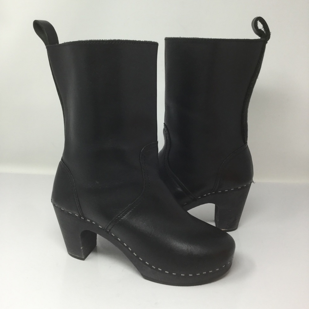 Swedish Hasbeens Toffel Clog Boots. Size 38
